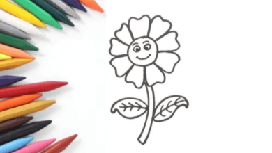 Easy:3epqjdq937o= How to Draw a Flower