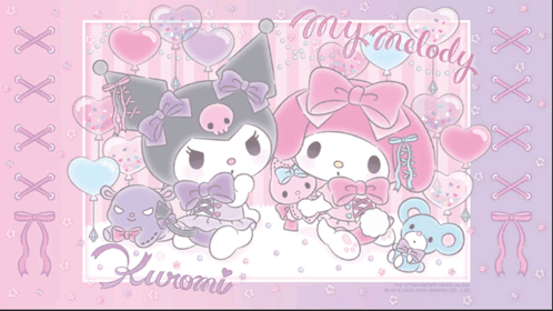 Aesthetic:-Ryn5v6plze= My Melody:Ndu5-Agp5qa= Kuromi