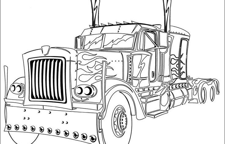 Printable:3sfuvc0htyc= Optimus Prime Coloring Page