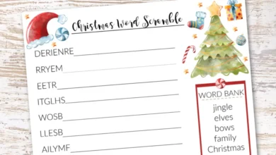 Printable:5svmw7jku5a= Christmas Word Scramble