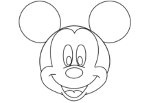 Outline:0fxjcyywjdg= Mickey Mouse Head