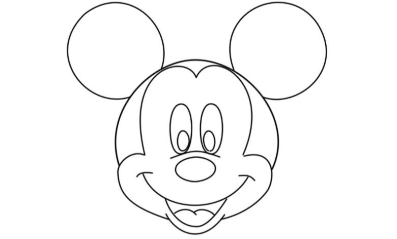 Outline:0fxjcyywjdg= Mickey Mouse Head