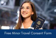 Printable:7oiazaq0rga= Child Travel Consent Form