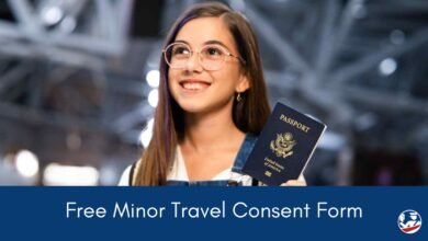 Printable:7oiazaq0rga= Child Travel Consent Form