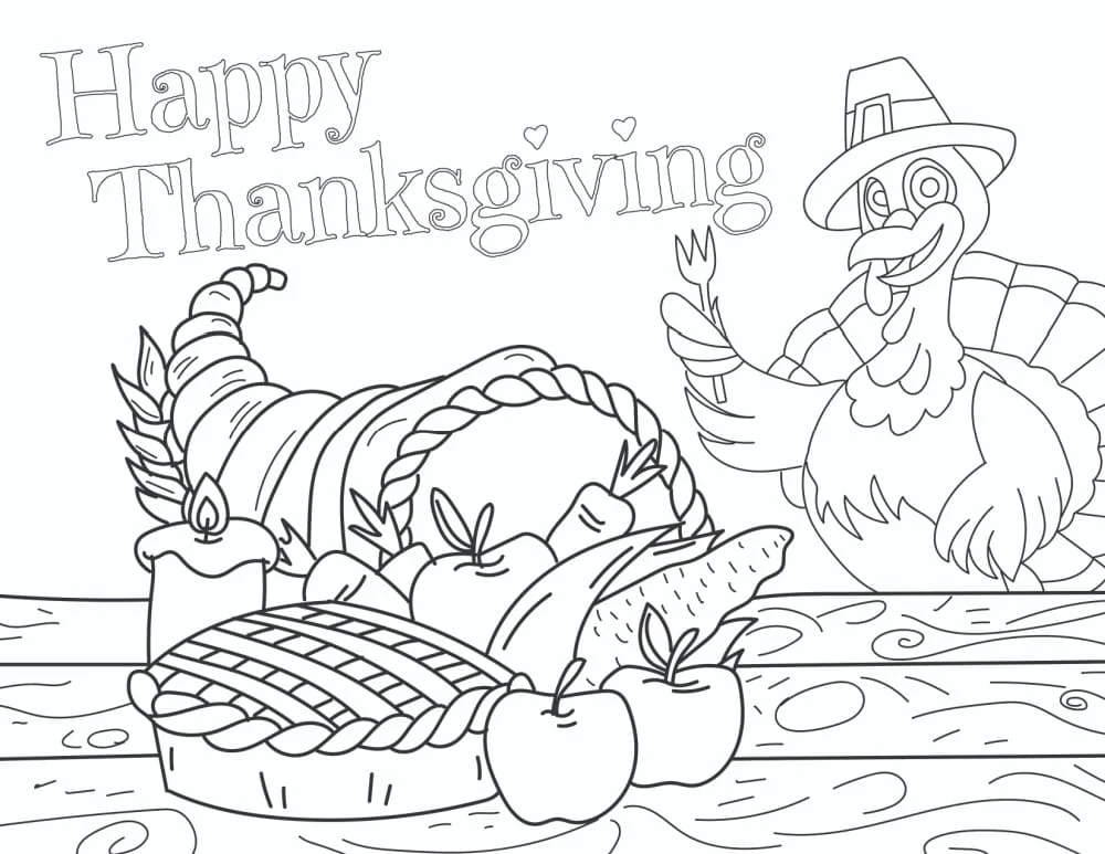 Printable:3-Sttqho56e= Thanksgiving Coloring Pages Free