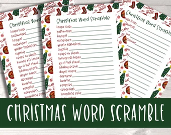 Printable:5svmw7jku5a= Christmas Word Scramble